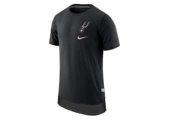 NIKE NBA SAN ANTONIO SPURS TEE ENGY MESH BLACK 