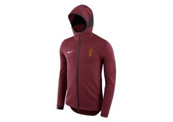 NIKE NBA CLEVELAND CAVALIERS DRY SHOWTIME HOODIE TEAM RED