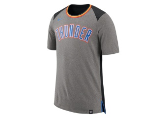 NIKE NBA OKLAHOMA CITY THUNDER TOP FAN DK GREY HEATHER