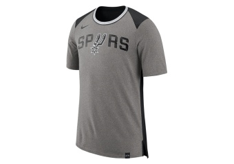 NIKE NBA SAN ANTONIO SPURS TOP FAN DK GREY HEATHER