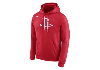 NIKE NBA HOUSTON ROCKETS HOODIE CLUB LOGO UNIVERSITY RED