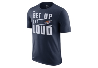 NIKE NBA OKLAHOMA CITY THUNDER DRY TEE COLLEGE NAVY