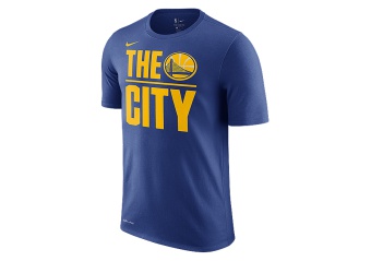 NIKE NBA GOLDEN STATE WARRIORS DRY TEE RUSH BLUE