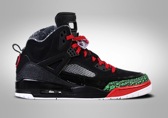 NIKE AIR JORDAN SPIZIKE BG BLACK RED POISON GREEN