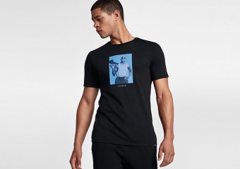 NIKE AIR JORDAN 6 CONNECTION TEE BLACK