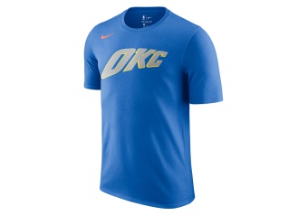 NIKE NBA OKLAHOMA CITY EDITION DRY TEE SIGNAL BLUE