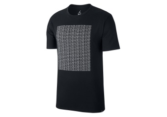 NIKE AIR JORDAN SPORTSWEAR WINGS FLC 1 TEE BLACK