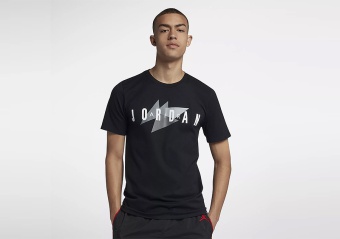 NIKE AIR JORDAN SPORTSWEAR BRAND 1 TEE BLACK