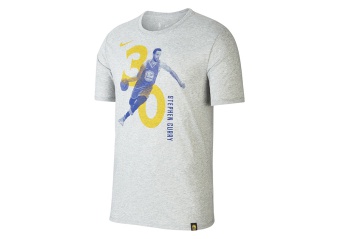NIKE NBA STEPHEN CURRY GOLDEN STATE WARRIORS DRY TEE DARK GREY HEATHER