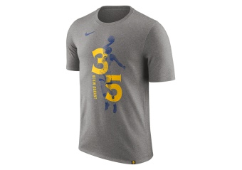 NIKE NBA KEVIN DURANT GOLDEN STATE WARRIORS TEE DARK GREY HEATHER
