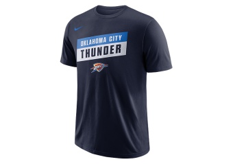 NIKE NBA OKLAHOMA CITY THUNDER DRY TEE COLLEGE NAVY