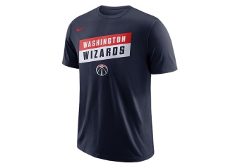 NIKE NBA WASHINGTON WIZARDS DRY TEE COLLEGE NAVY