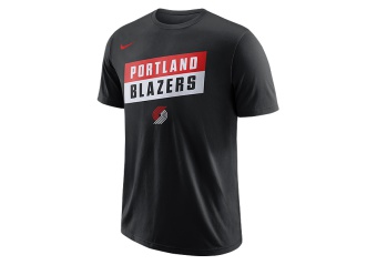 NIKE NBA PORTLAND TRAIL BLAZERS DRY TEE BLACK