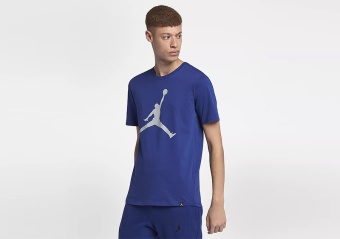NIKE AIR JORDAN SPORTSWEAR BRAND 6 TEE DEEP ROYAL BLUE