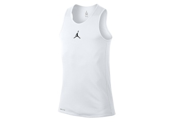 NIKE AIR JORDAN RISE DRI-FIT BASKETBALL TANK WHITE