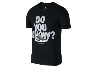 NIKE AIR JORDAN SPORTSWEAR AJ 3 CNXN 2 TEE BLACK