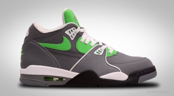 NIKE AIR FLIGHT '89 COOL GREY POISON GREEN