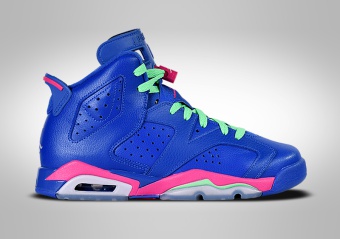NIKE AIR JORDAN 6 RETRO GS GAME ROYAL BLUE PINK