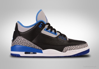 NIKE AIR JORDAN 3 RETRO BLACK SPORT BLUE
