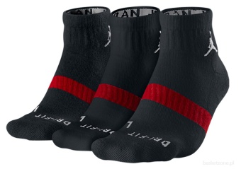 NIKE JORDAN DRI-FIT LOW QUARTER 3PK SOCKS