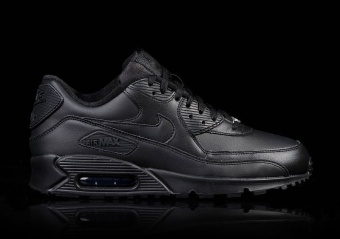 NIKE AIR MAX 90 LEATHER INTENSE BLACK