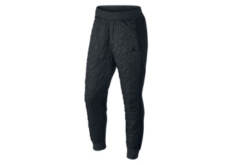 NIKE AIR JORDAN VII QUILTED FLEECE PANTS BLACK