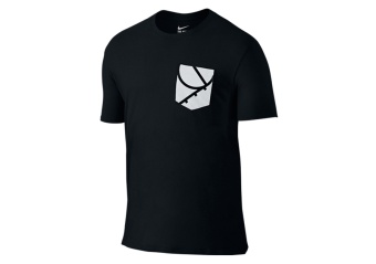 NIKE AIR BRAND TEE BLACK WHITE