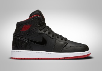 NIKE AIR JORDAN 1 RETRO HIGHT BG BLACK/RED-WHITE