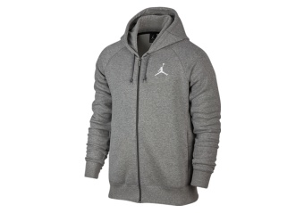 NIKE AIR JORDAN FLIGHT FLEECE HOODY GREY HEATHER