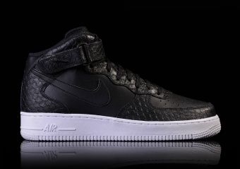 NIKE AIR FORCE 1 MID '07 LV8 BLACK/BLACK-WHITE