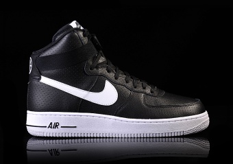 NIKE AIR FORCE 1 HIGH '07 BLACK/WHITE-WHITE