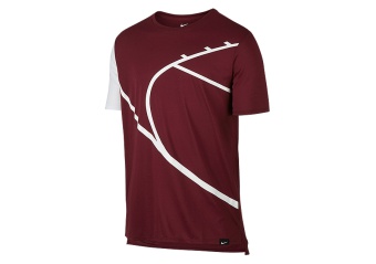 NIKE CORE ART 4 BASKETBALL TEE TEAM RED