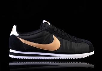 NIKE CLASSIC CORTEZ NYLON BLACK/METALLIC GOLD-WHITE