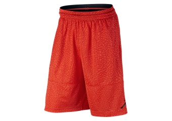 NIKE AIR JORDAN ELEPHANT PRINT BLOCKOUT BASKETBALL SHORT MAX ORANGE