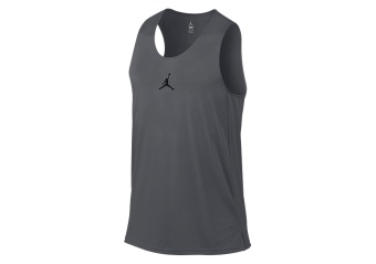 NIKE AIR JORDAN FLIGHT BASKETBALL JERSEY DARK GREY
