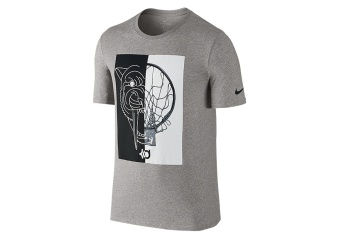 NIKE KD ART 1 DRY FIT TEE DARK GREY HEATHER