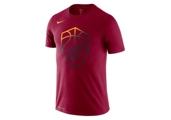 NIKE NBA CLEVELAND CAVALIERS LOGO DRY TEE TEAM RED