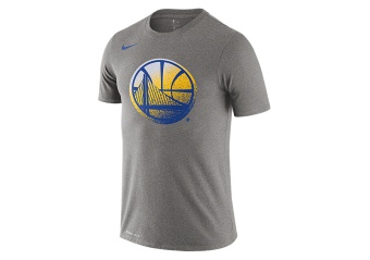 NIKE NBA GOLDEN STATE WARRIORS LOGO DRY TEE DARK GREY HEATHER