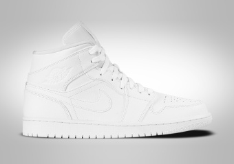 NIKE AIR JORDAN 1 RETRO MID TRIPLE WHITE