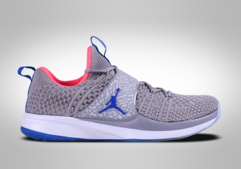 NIKE AIR JORDAN TRAINER 2 FLYKNIT GREY RACE BLUE