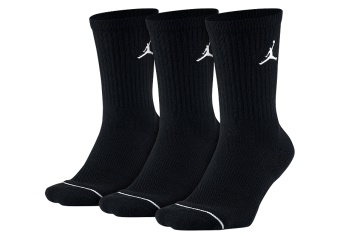 NIKE AIR JORDAN JUMPMAN CREW SOCKS BLACK