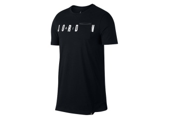NIKE AIR JORDAN SPORTSWEAR ALT-HEM POCKET TEE BLACK