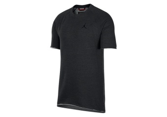 NIKE AIR JORDAN SPORTSWEAR WINGS LITE FLEECE CREW BLACK HEATHER