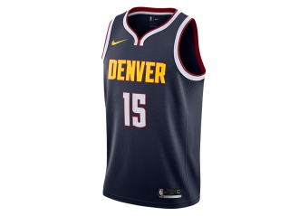 NIKE NBA DENVER NUGGETS NIKOLA JOKIĆ SWINGMAN ROAD JERSEY COLLEGE NAVY