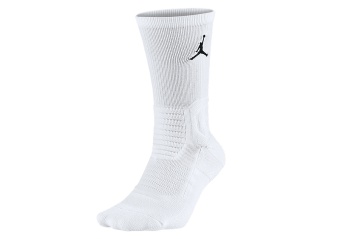 NIKE AIR JORDAN ULTIMATE FLIGHT CREW 2.0 BASKETBALL SOCKS WHITE