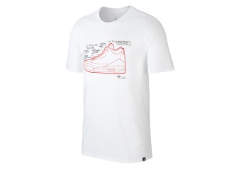 NIKE AIR JORDAN AJ 3 TEE WHITE