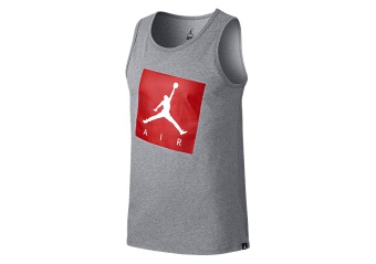 NIKE AIR JORDAN SPORTSWEAR JUMPMAN AIR TANK CARBON HEATHER