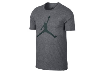 NIKE AIR JORDAN SPORTSWEAR ICONIC JUMPMAN TEE CARBON HEATHER