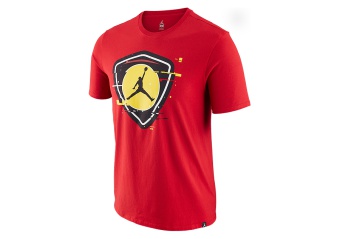 NIKE AIR JORDAN LAST SHOT TEE GYM RED