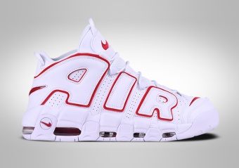 NIKE AIR MORE UPTEMPO '96 WHITE VARSITY RED